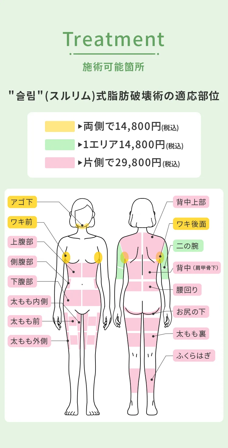 施術可能箇所