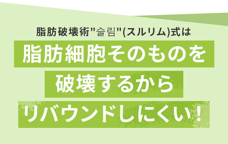 リバウンドしにくい！