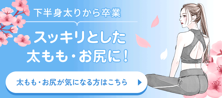 スッキリとした太もも・お尻に！