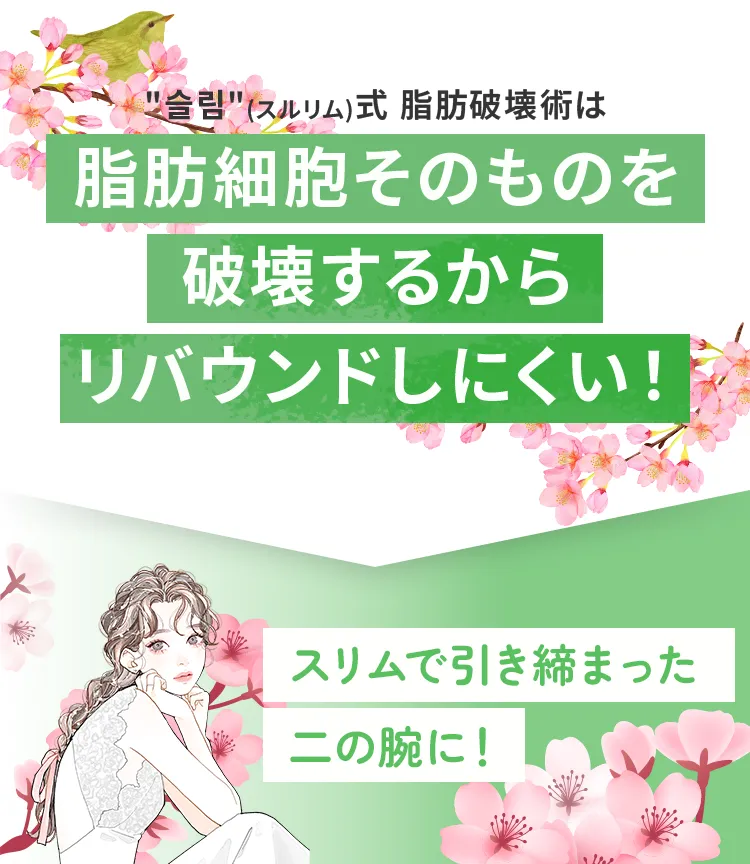 スリムで引き締まった二の腕に！