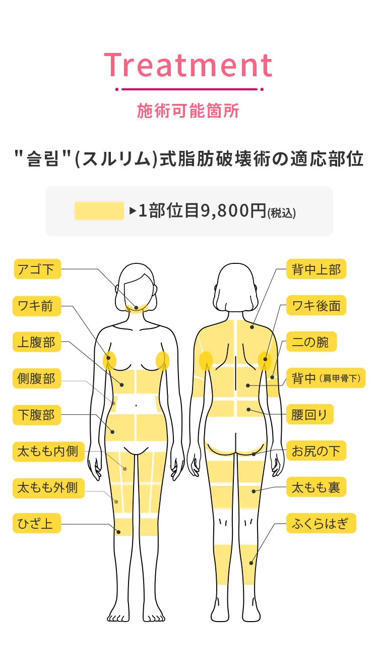 施術可能箇所