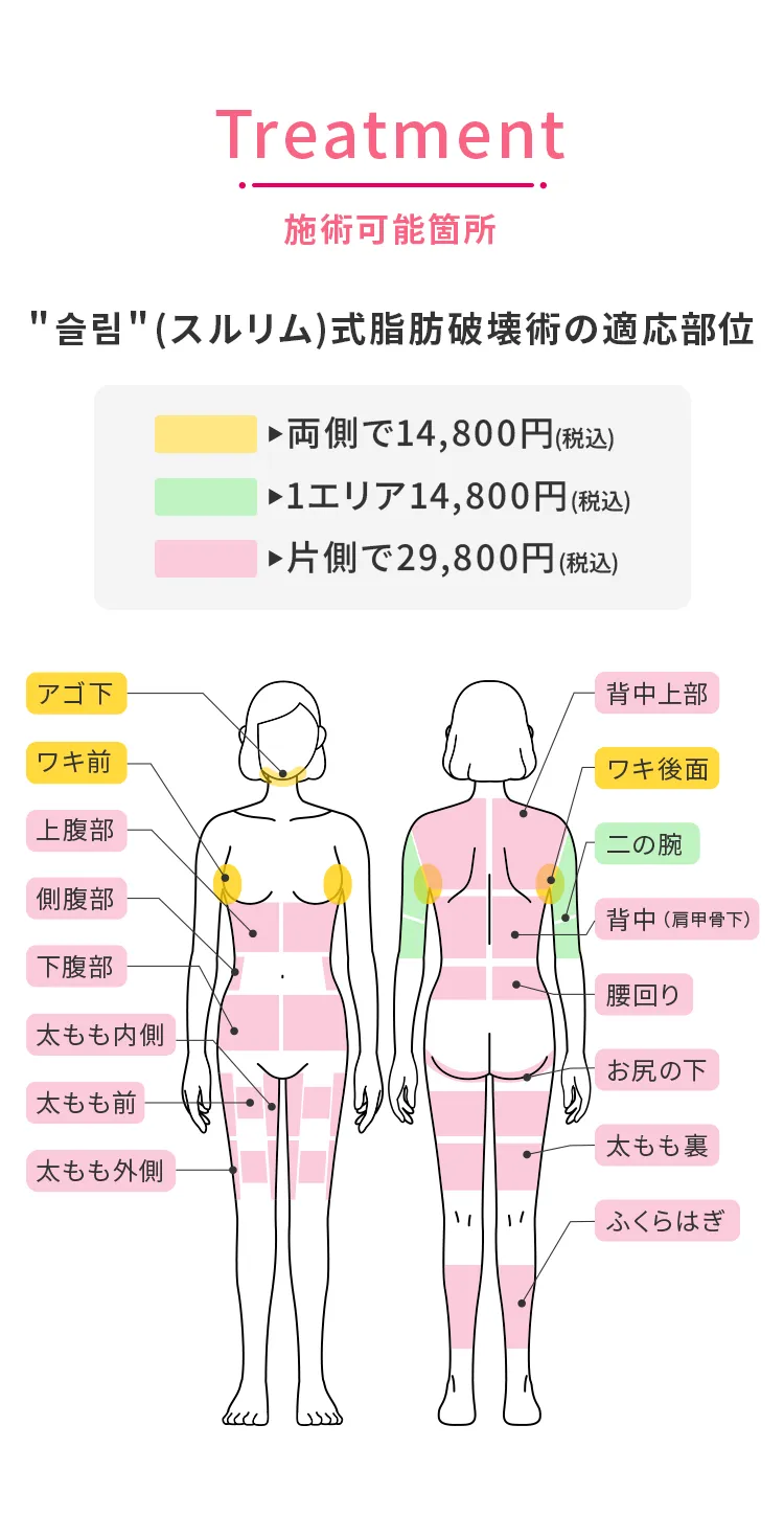 施術可能箇所