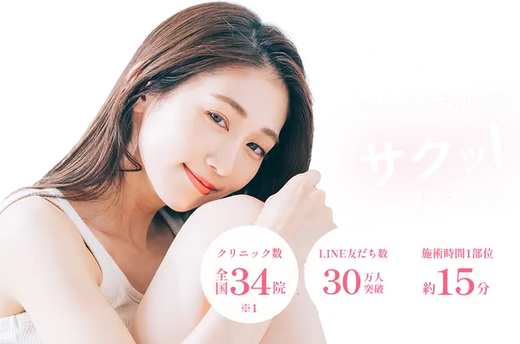＂슬림＂（スルリム）式 脂肪破壊術で気になる脂肪をサクッ！と減らす LINE友だち追加限定1部位 9,800円(税込)