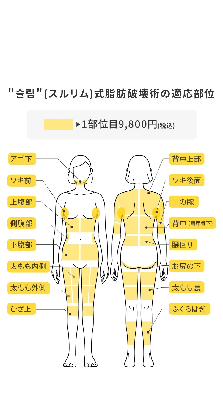 施術可能箇所