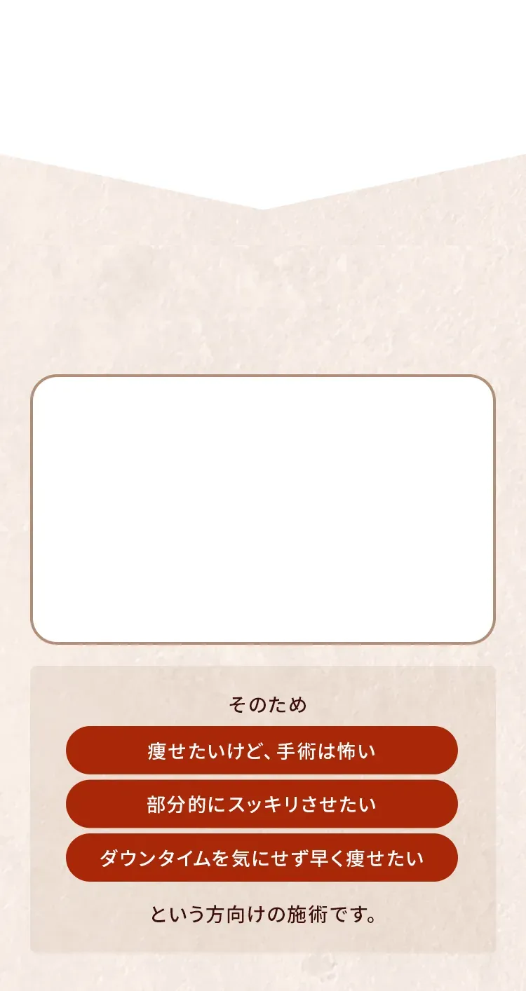 ＂슬림＂（スルリム）式 脂肪破壊術とは