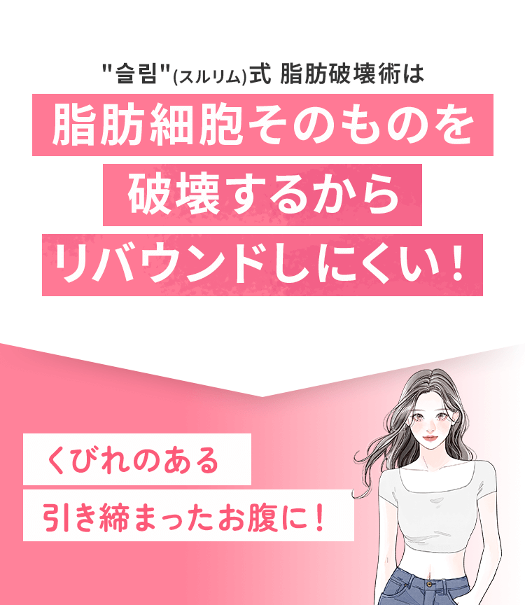 くびれのある引き締まったお腹に！