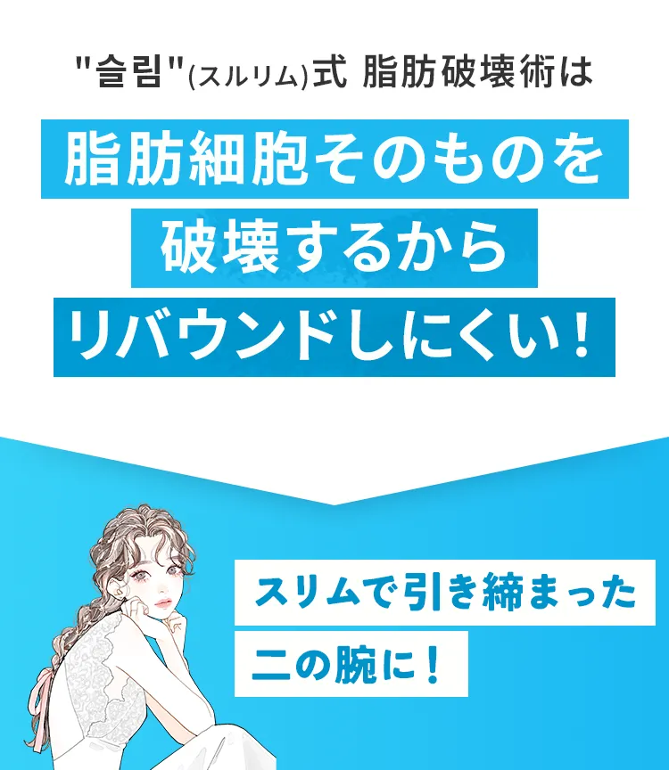 スリムで引き締まった二の腕に！