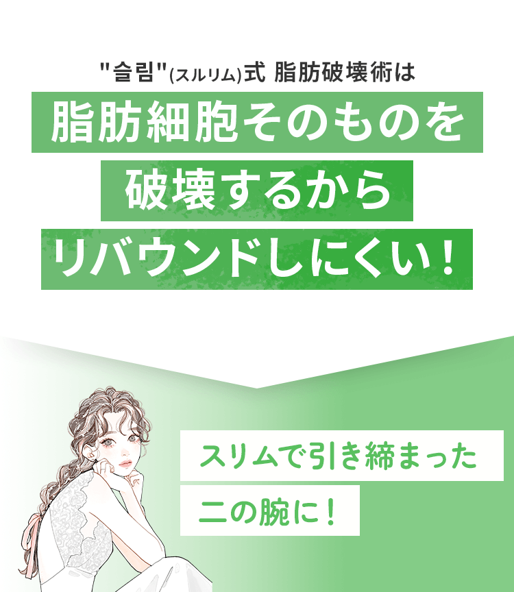 スリムで引き締まった二の腕に！