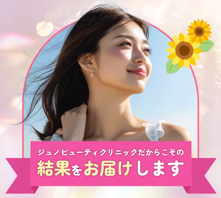 ジュノビューティークリニックだからこその結果をお届けします