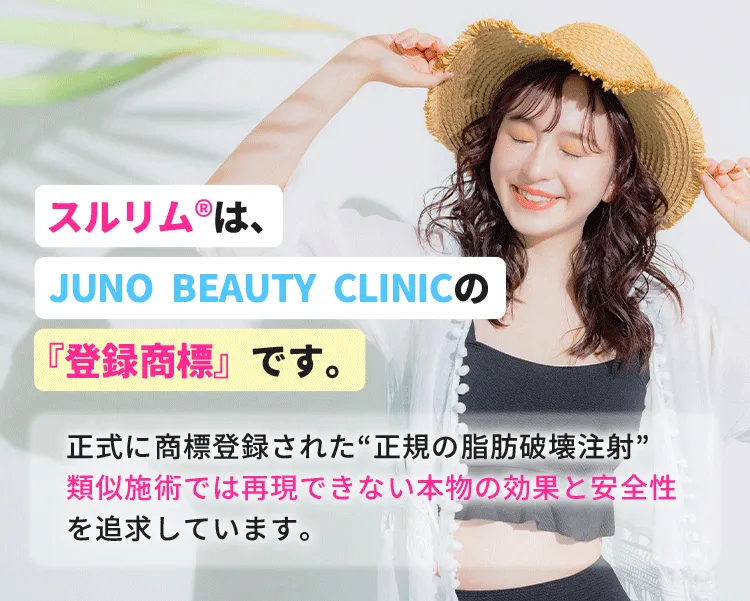 スルリムはJUNO BEAUTY CLINICの「登録商標」です