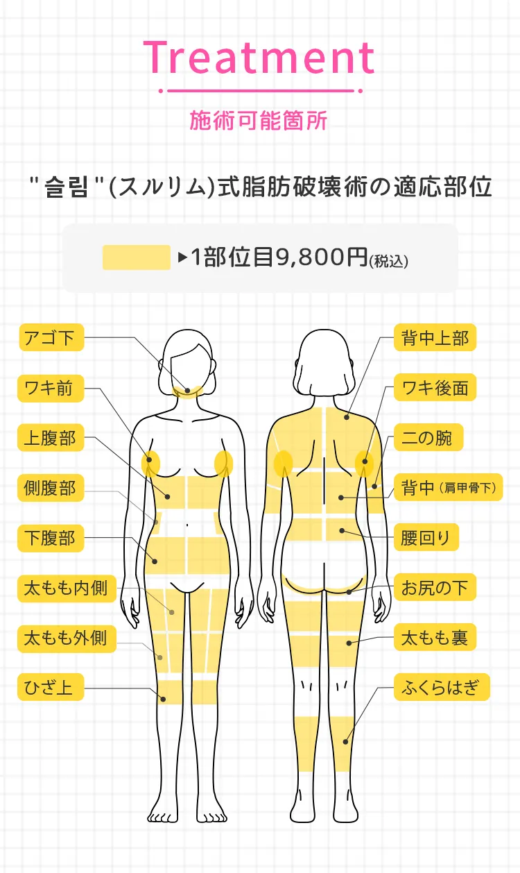 施術可能箇所