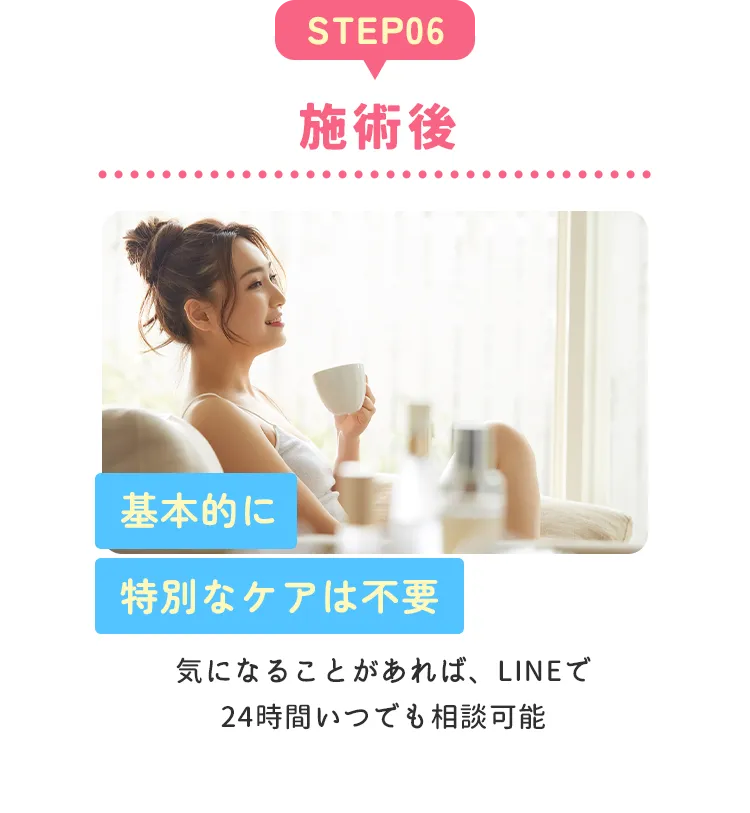 施術後