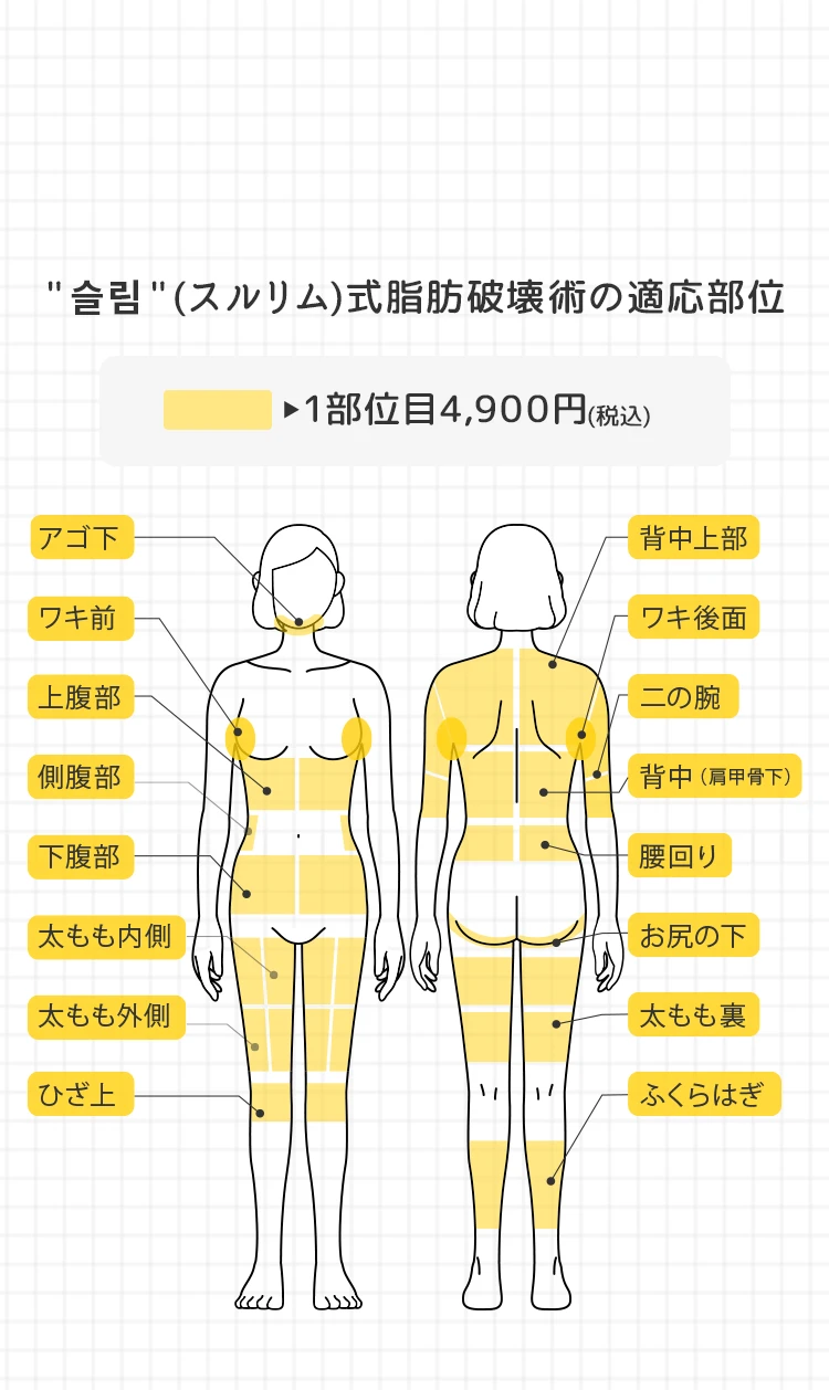 施術可能箇所